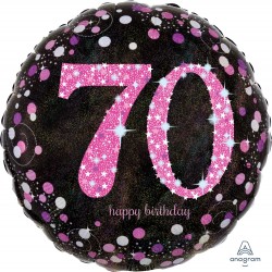 Ballon '70 Happy Birthday'...