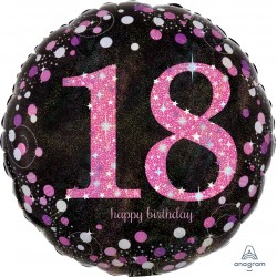 Ballon '18 Happy Birthday'...