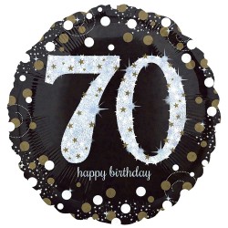 Ballon '70 Happy Birthday'...